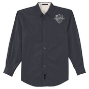 FF, ADULT, Sport Shirt, Long Sleeve, Crest/White