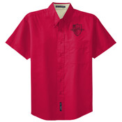 FF, ADULT, Sport Shirt, Short Sleeve, Crest/Black