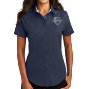 FF, LADIES, Sport Shirt, Short Sleeve, Crest/White